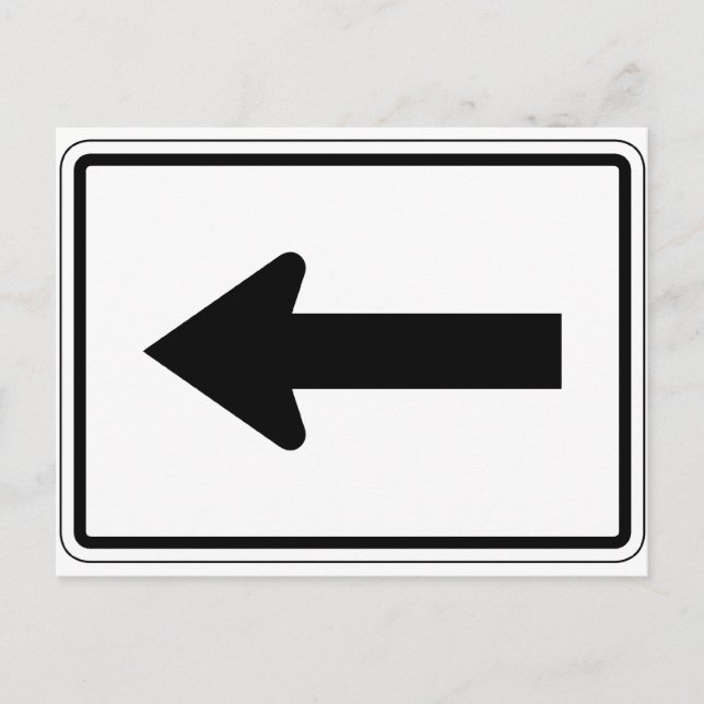 Lämnat gata för pil vykort (Framsida)