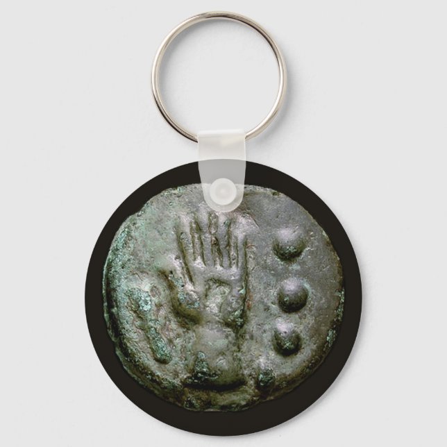 Lämnat Hand Aes Grave Quadrans Nyckelring (Framsida)