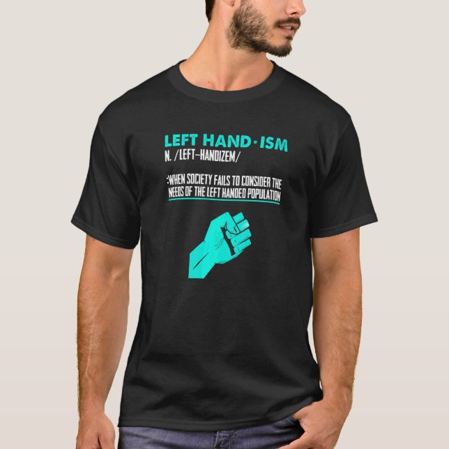 Lämnat Hand Definition Lefty Leftie Proud Lämnat H T Shirt (Framsida)