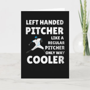 Lämnat Handed Pitcher Gift Lefty Pitcher Basebal Kort