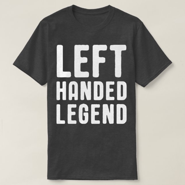 Lämnat HandedFunny Lämnat Hander Hand Writer T Shirt (Design framsida)