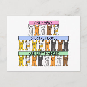 Lämnat handerdag 13 augusti Tecknad Katt Vykort