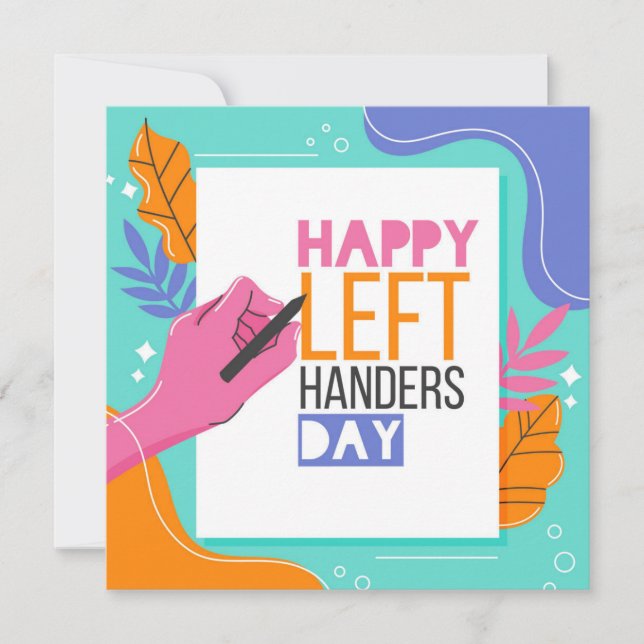 Lämnat Handers Day Julkort (Framsida)