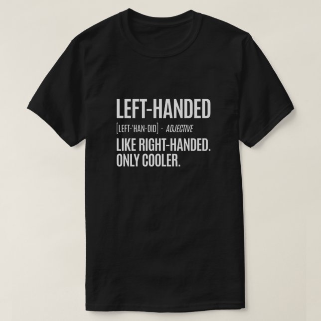 Lämnat Hanterad definition T Shirt (Design framsida)