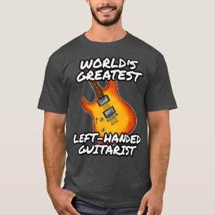 Lämnat Hanterad Guitarist Lefty Guitar Musician Pr T Shirt