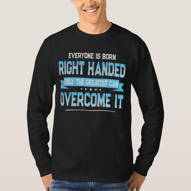 Lämnat Hanterade som säger Lämnat Hander Hand T Shirt (Framsida)