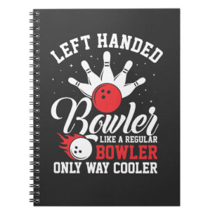 Lämnat Hantering Bowlareare Bowling Strejka Bowli Anteckningsbok