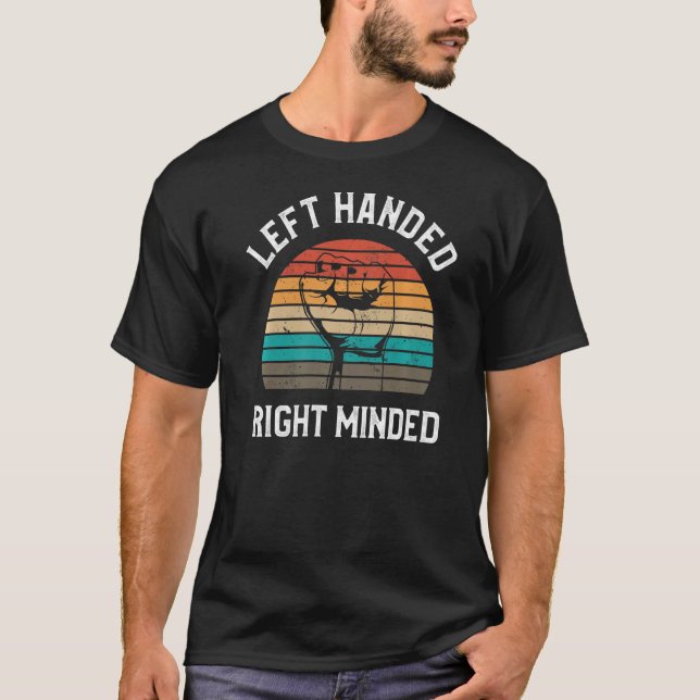 Lämnat Höger, underordnad, prisvärd premie T Shirt (Framsida)