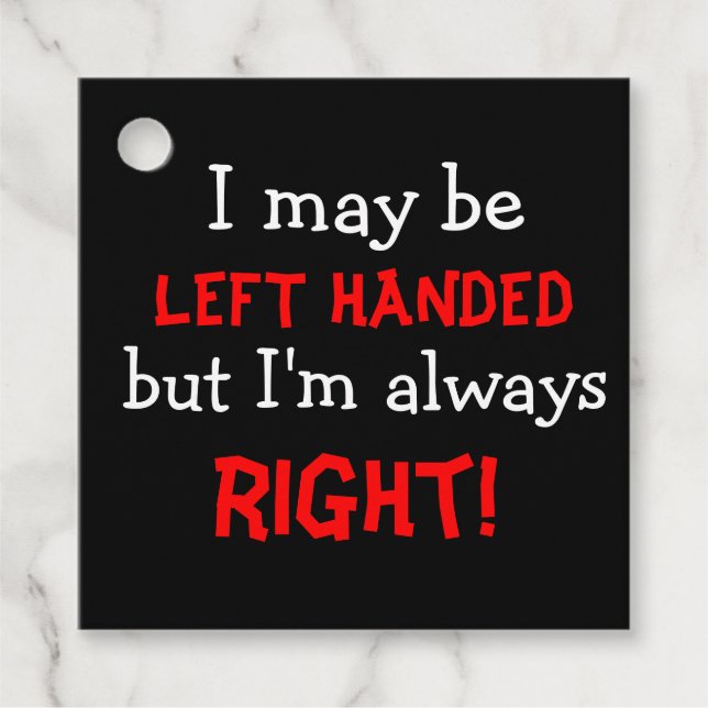 Lämnat, humoristisk gåvor etiketter (Framsida)