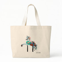 "LÄMNAT KAROUSELHORSE TOTE BAG-FAKTOR"