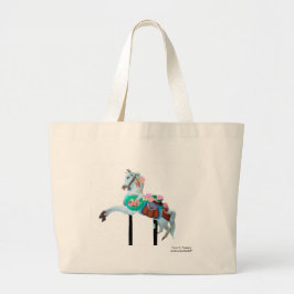 "LÄMNAT KAROUSELHORSE TOTE BAG-FAKTOR" JUMBO TYGKASSE
