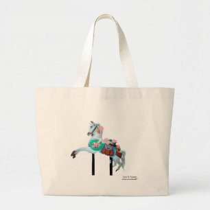 "LÄMNAT KAROUSELHORSE TOTE BAG-FAKTOR" JUMBO TYGKASSE