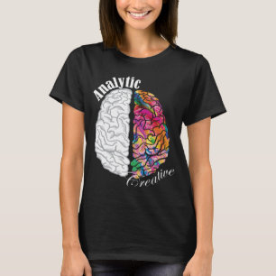Lämnat kreativ- och analyshjärnor och Höger Neuros T Shirt