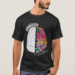 Lämnat kreativ- och analyshjärnor och Höger Neuros T Shirt