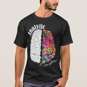 Lämnat kreativ- och analyshjärnor och Höger Neuros T Shirt