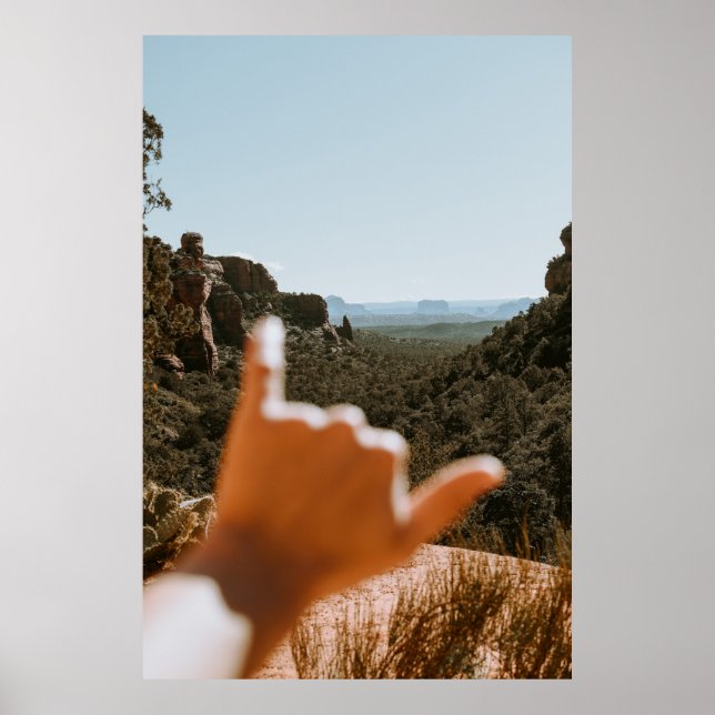 Lämnat mänsklig hand poster (Framsidan)