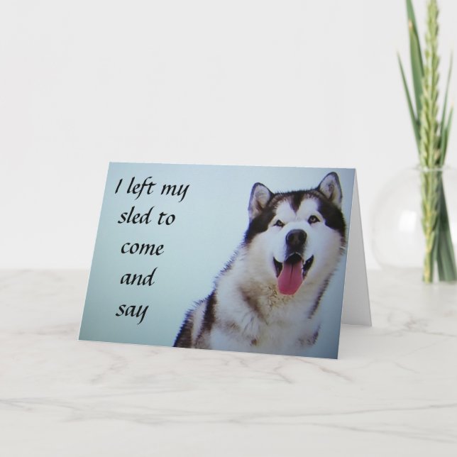 "LÄMNAT MIN SLYCKA ATT SÄGA" GRATTIS PÅ FÖDELSEDAG KORT (Framsida)