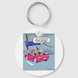 Lämnat mitt hjärta i San Francisco Funny Gifts & T Nyckelring