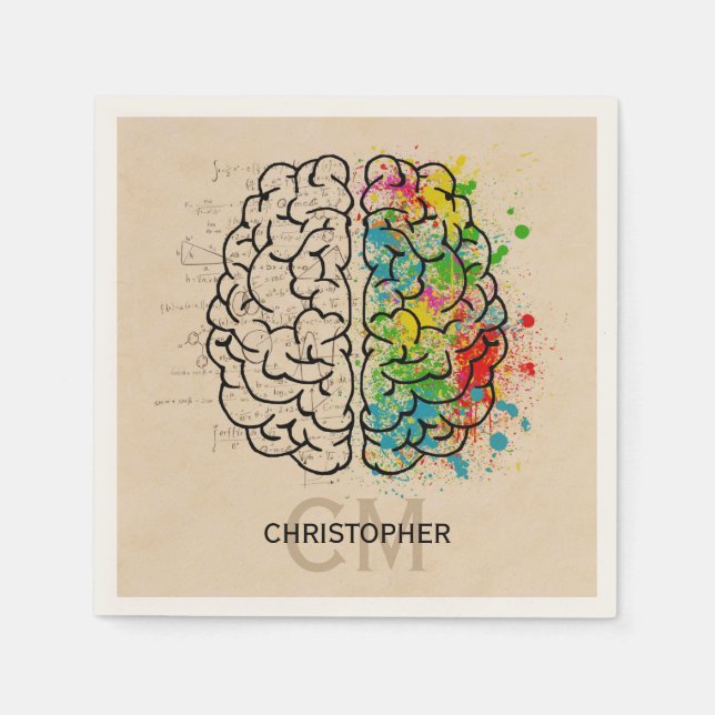 Lämnat och Höger människokroppen personaliserar Pappersservett (Framsidan)