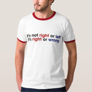 Lämnat och Right wing Tee Shirt