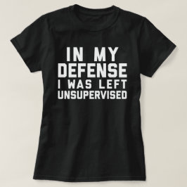 Lämnat oövervakad funny offert t shirt