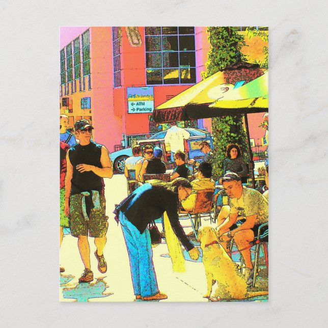 Lämnat på Santa Monica - vykort (Framsida)