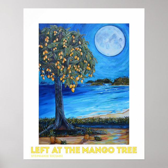 Lämnat vid Poster Mango Träd (Framsidan)