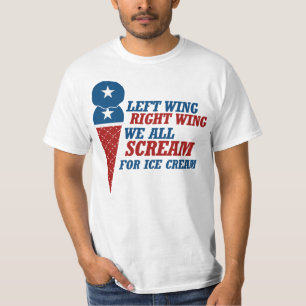 Lämnat Vinge Right wing Ice Cream T Shirt