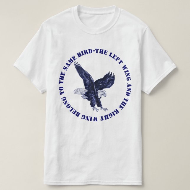 Lämnat Vinge Right wing T-shirt (Design framsida)