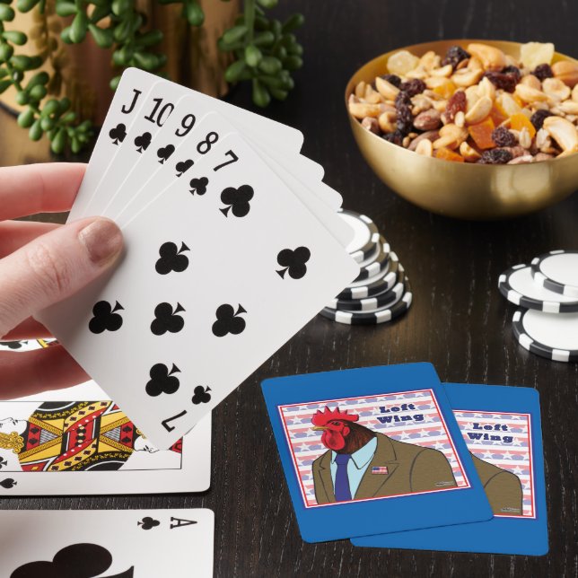 Lämnat Vinge Tupp Casinokort (På plats)