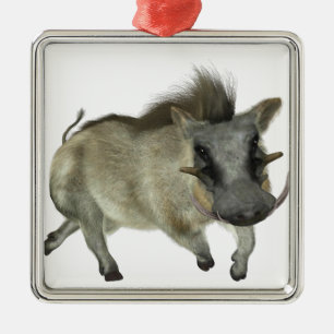 Lämnat Warthog spring Julgransprydnad Metall