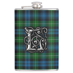 Lamont Clan Tartan Old Scotland Flask Fickplunta
