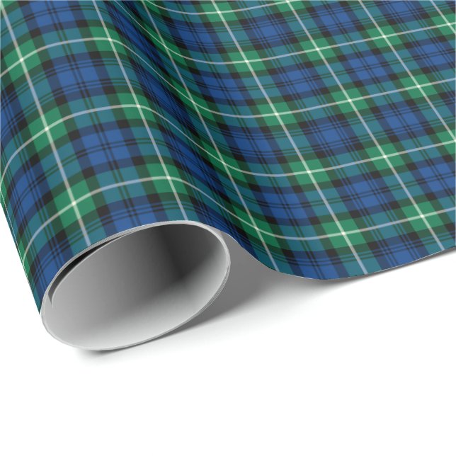 Lamont Klan Tartan Presentpapper (Rullad Hörn)