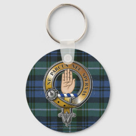 Lamont Tartan & Badge Nyckelring