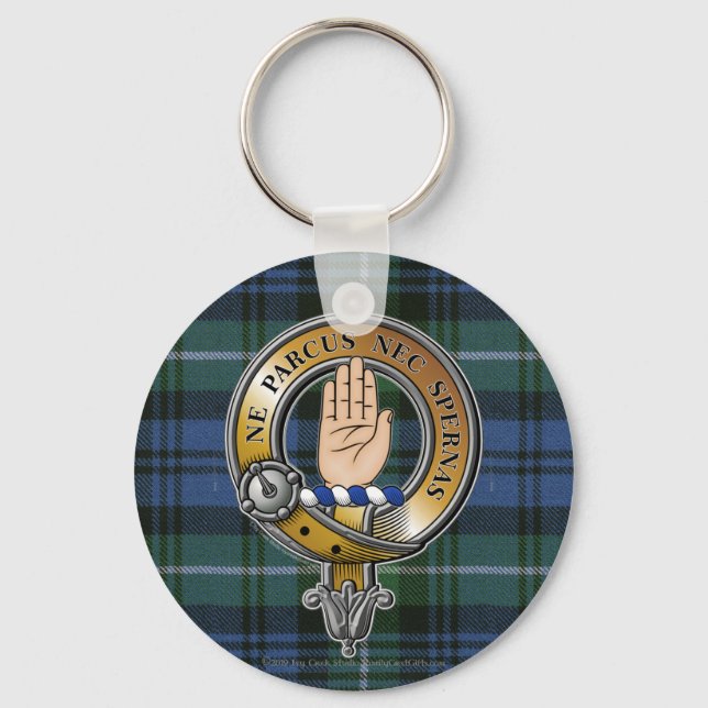 Lamont Tartan & Badge Nyckelring (Framsida)