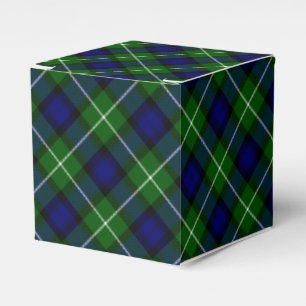 Lamont tartan blå grön rutig presentaskar
