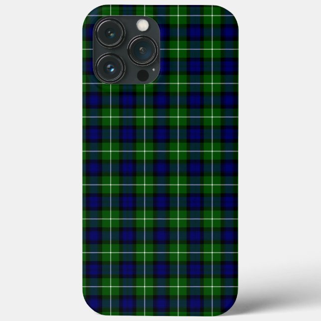 Lamont tartan blue grönt plaid (Baksida)
