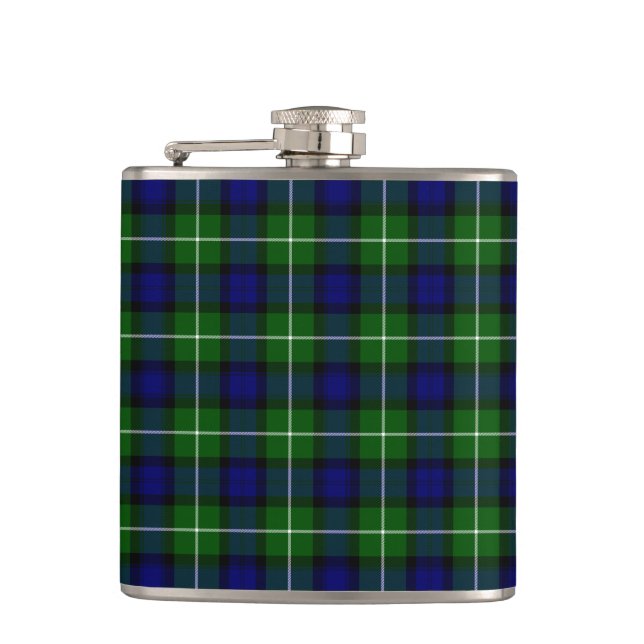 Lamont tartan blue grönt plaid fickplunta (Framsidan)