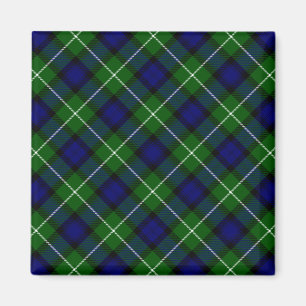 Lamont tartan blue grönt plaid magnet