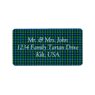 Lamont Tartan Label Adressetikett