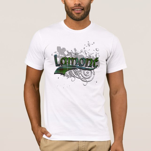 Lamont TartanGrunge T Shirt (Framsida)