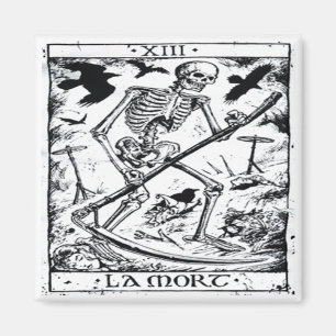 LaMort Tarot kort Magnet