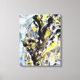 L'amour avec un grand cou | Giraffe Art Canvastryck