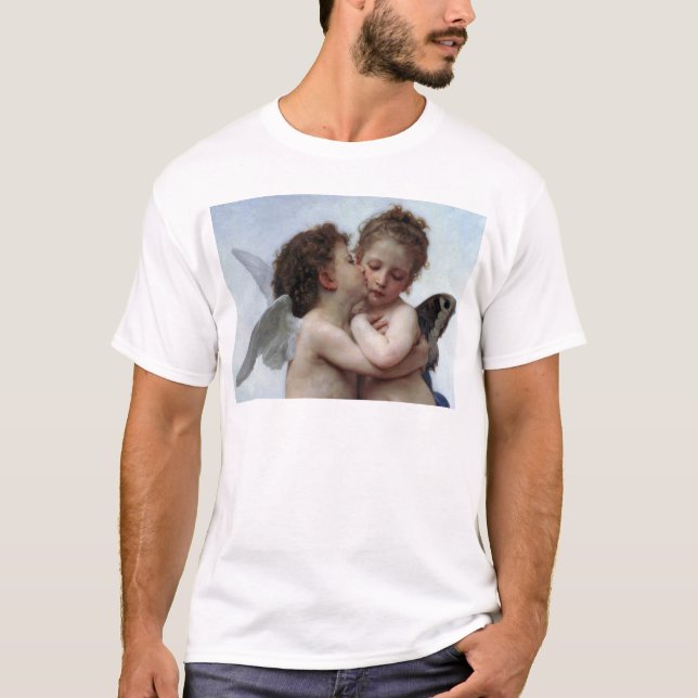 L'Amour et Psyché, Enfants - William Bouguereau Tee Shirt (Framsida)