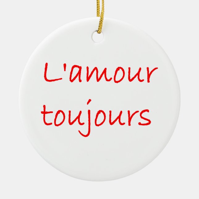 l'amour toujours julgransprydnad keramik (Framsidan)