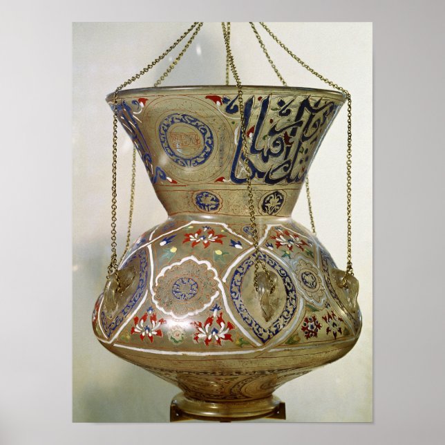 Lamp, från Sultan Hasans moské i Kairo Poster (Framsidan)