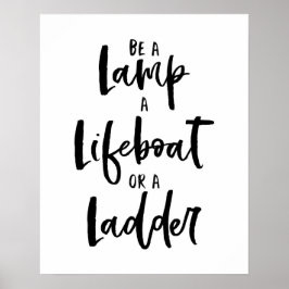 Lamp Livboat Ladder Poster