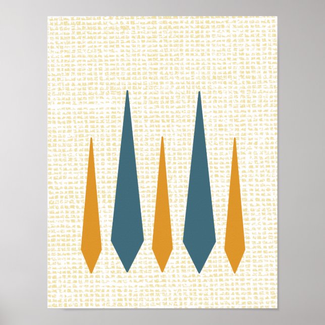 Lamp Mid Century Modern Retro Poster (Framsidan)
