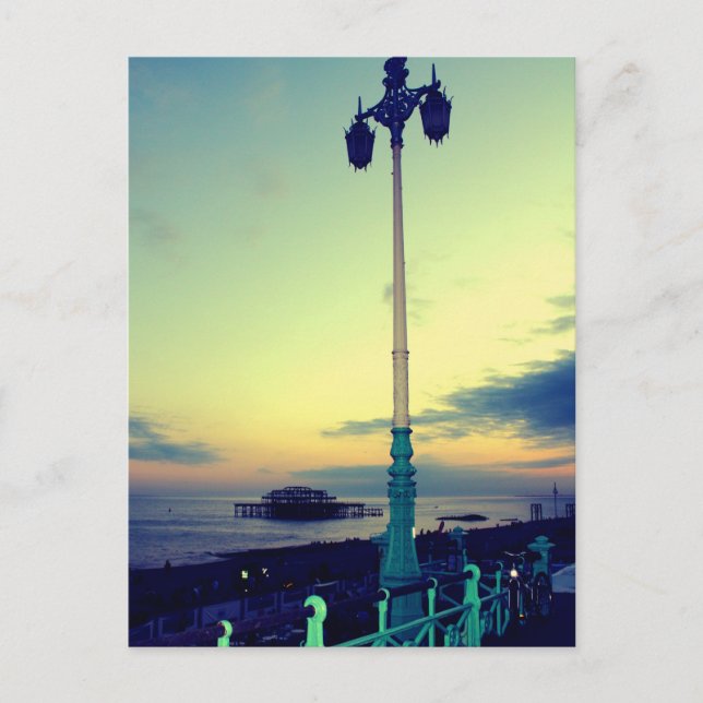Lamp-post i Brighton, Förenade kungariket Vykort (Framsida)