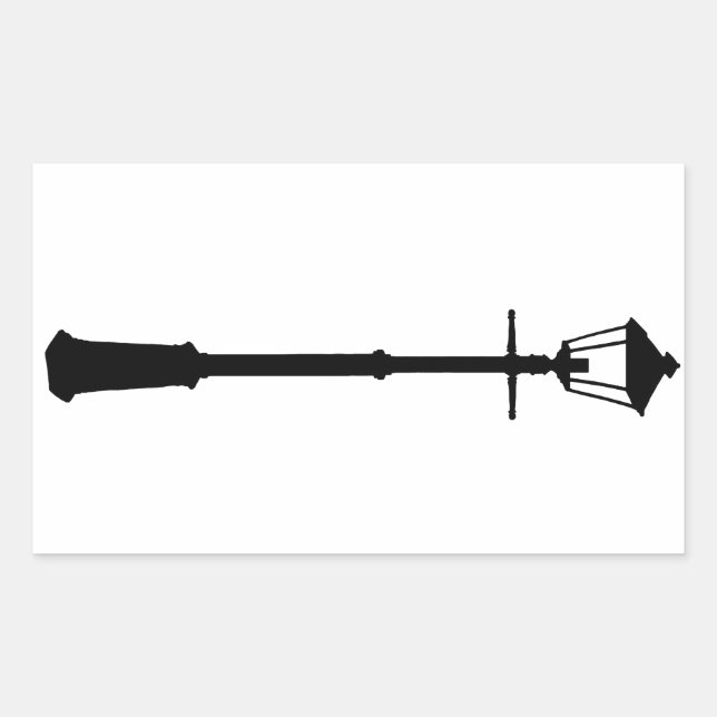 Lamp Post Sticker Lakan Rektangulärt Klistermärke (Framsida)